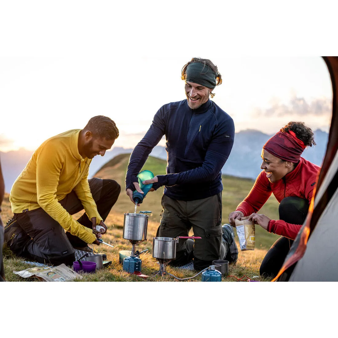 Stainless steel trekking cookset - 2-person - MT500