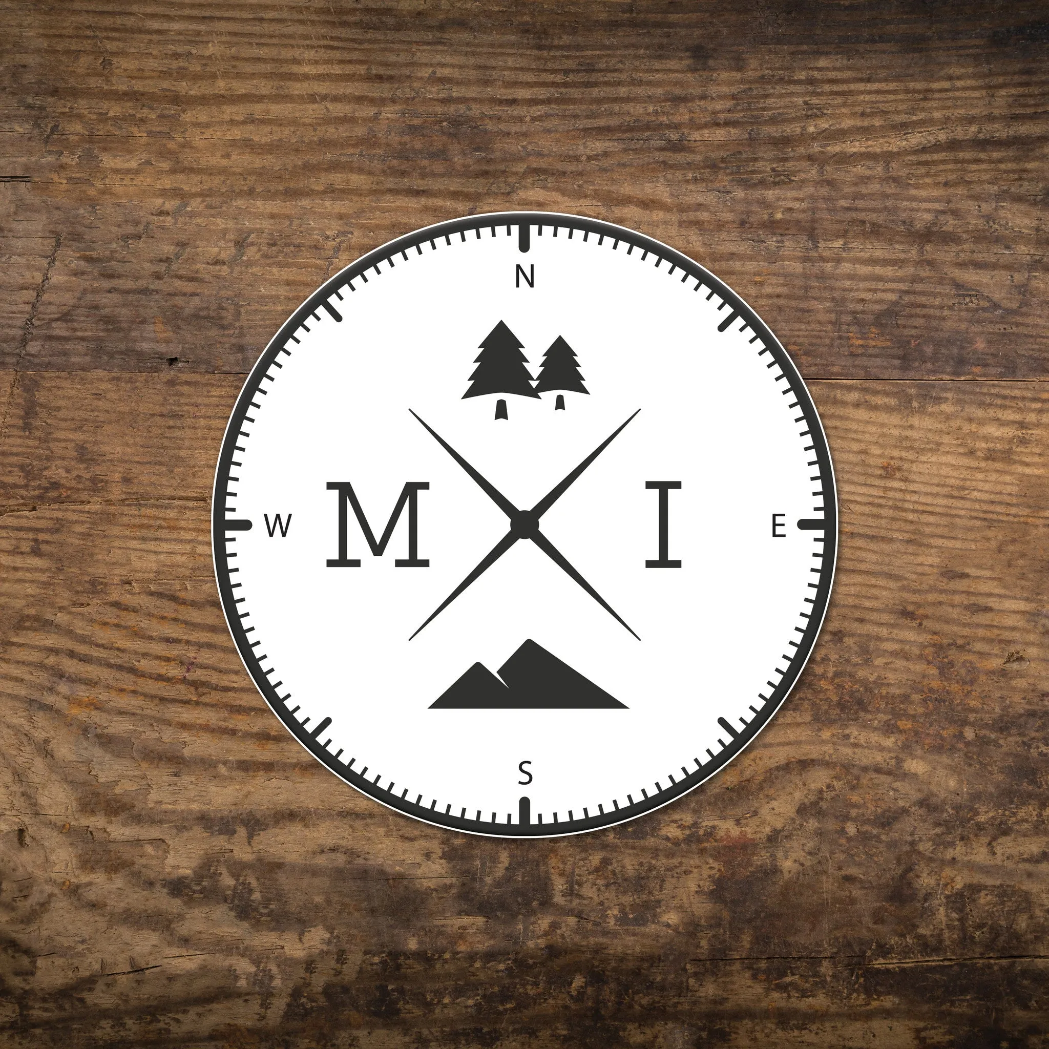 State Compass Stickers