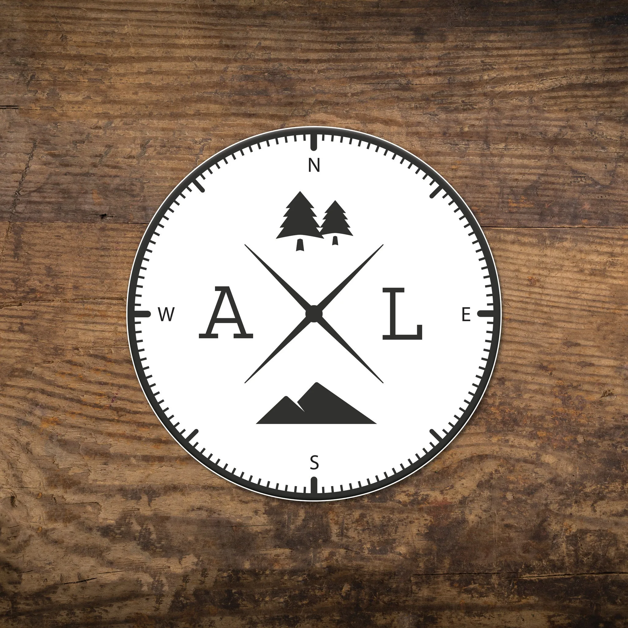 State Compass Stickers