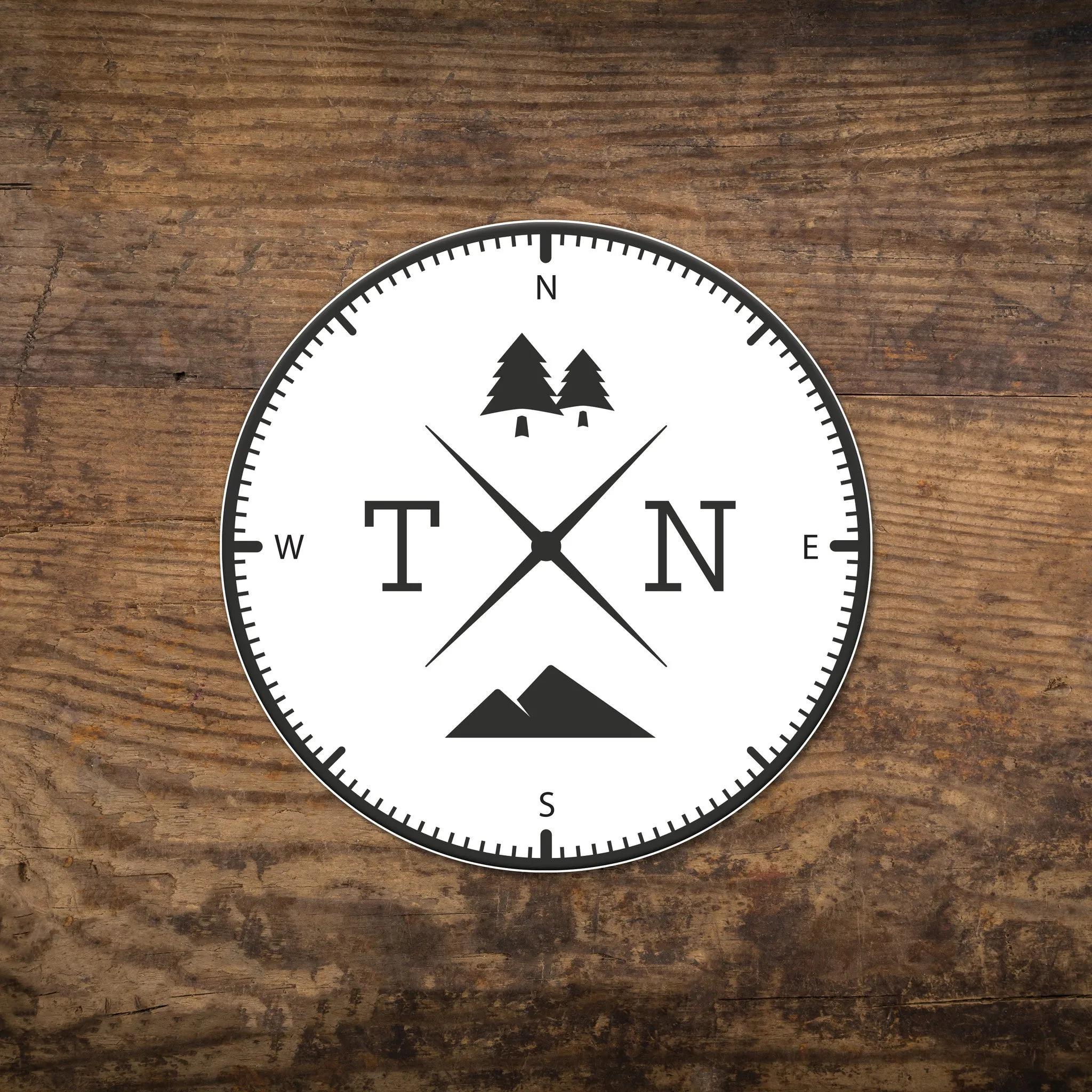 State Compass Stickers