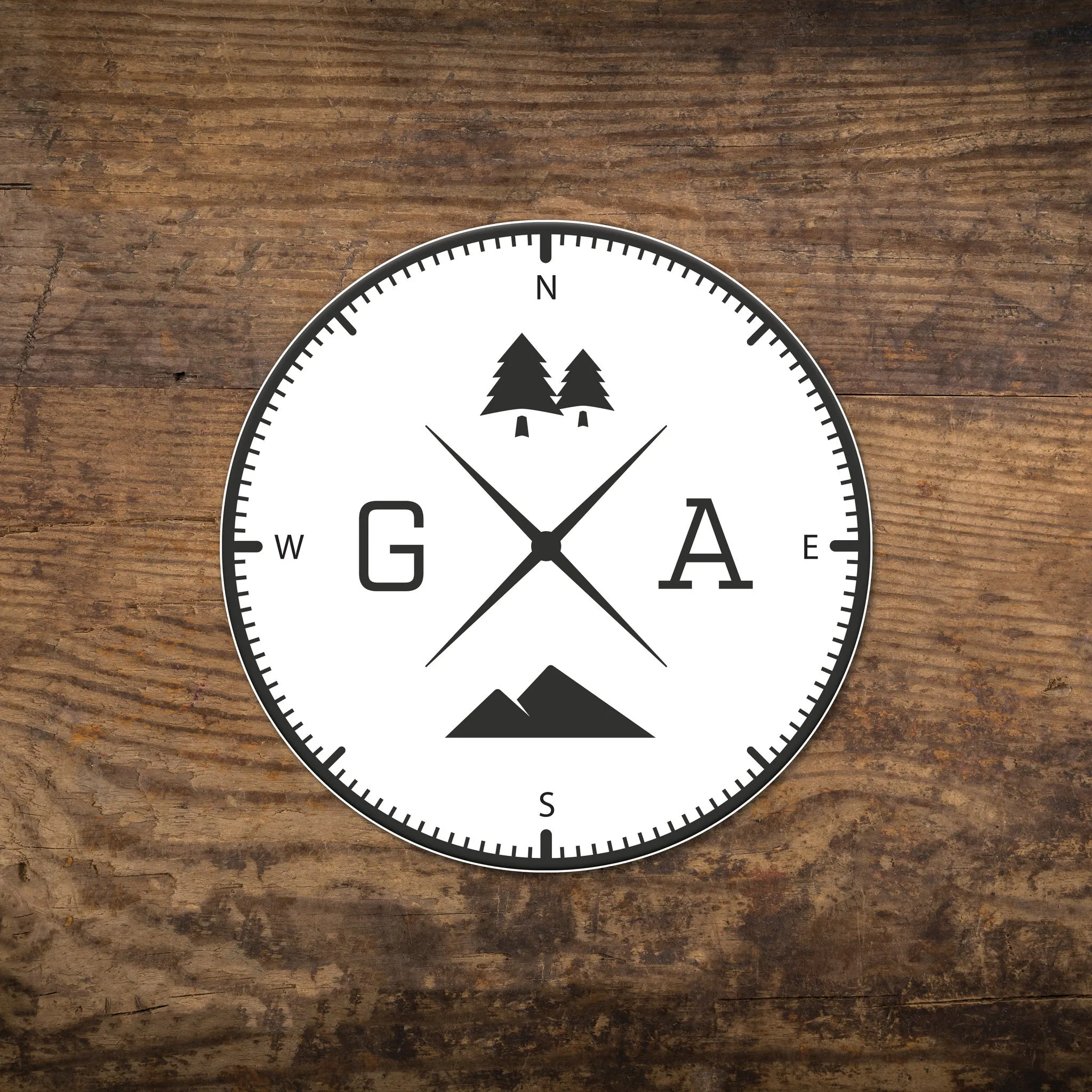 State Compass Stickers