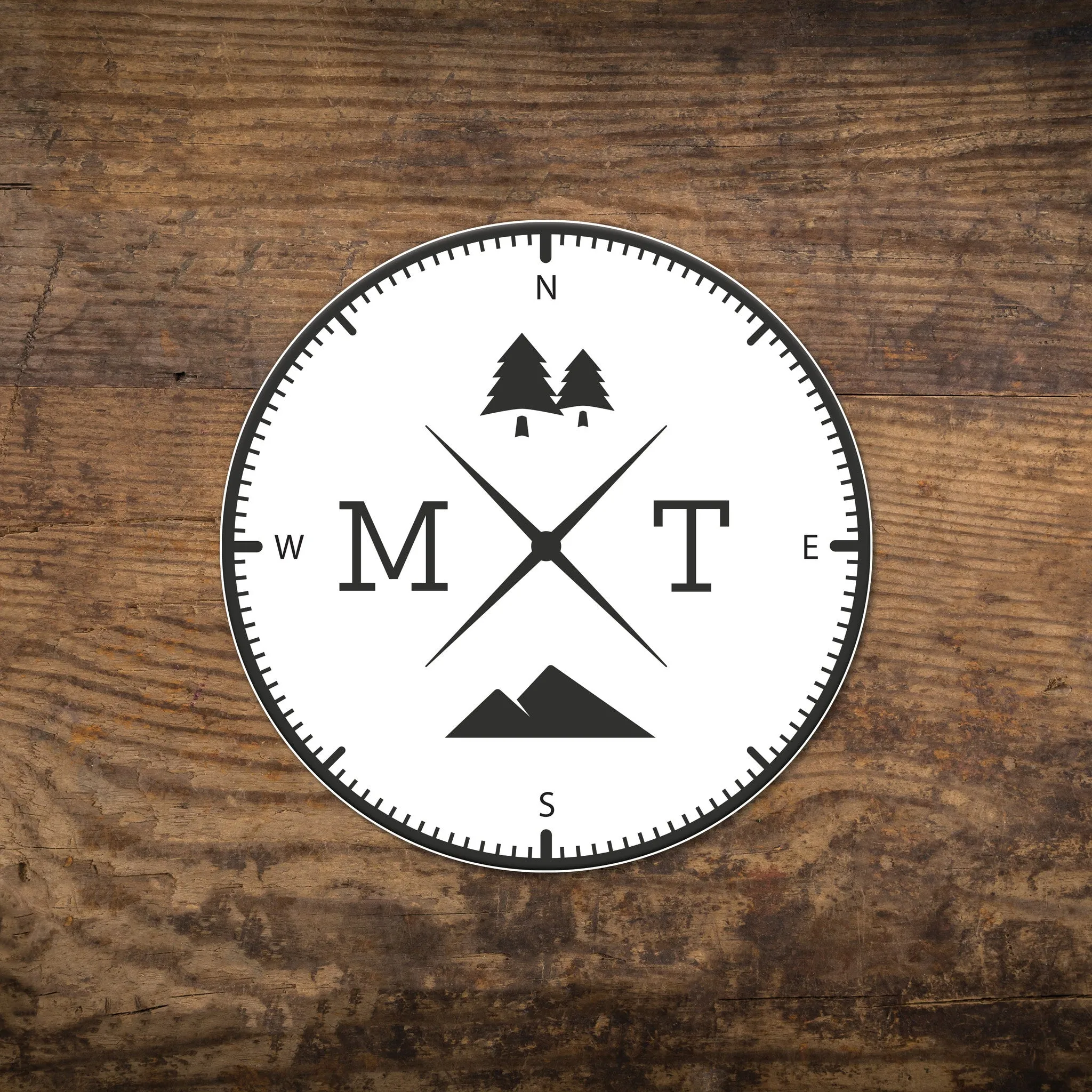 State Compass Stickers