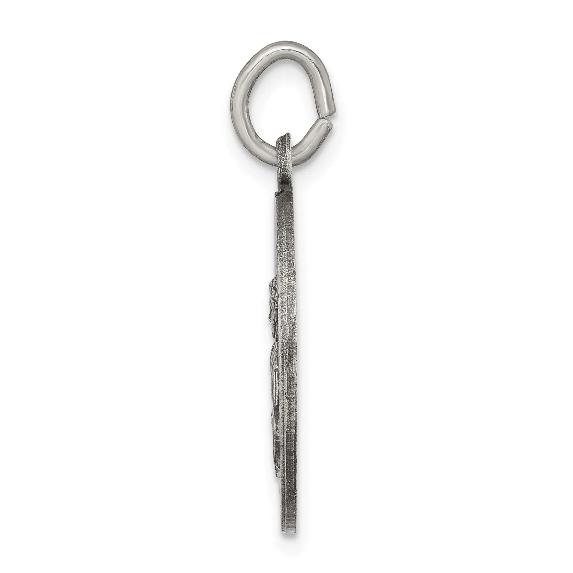 Sterling Silver Antiqued Saint Gabriel Medal