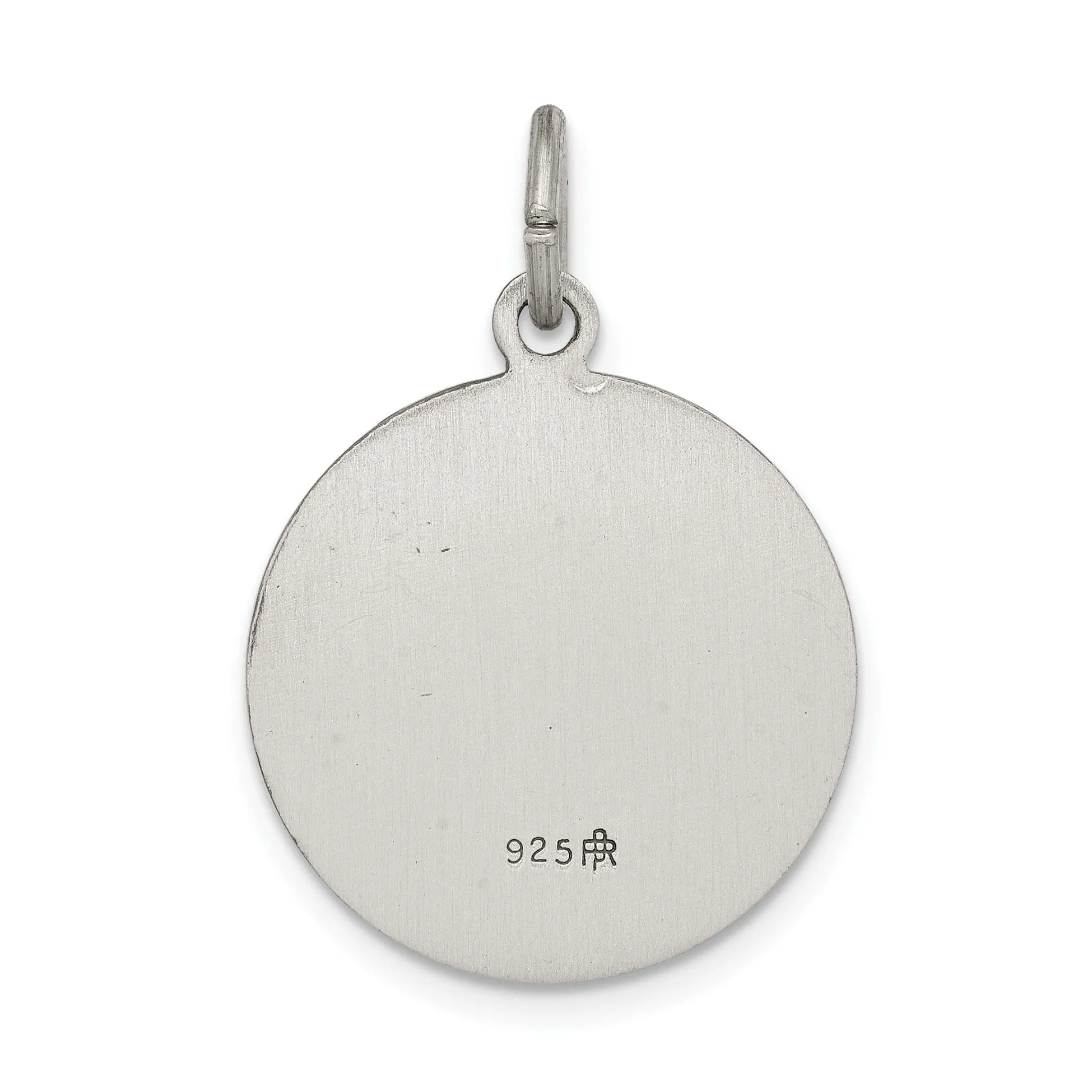 Sterling Silver Antiqued Saint Gabriel Medal