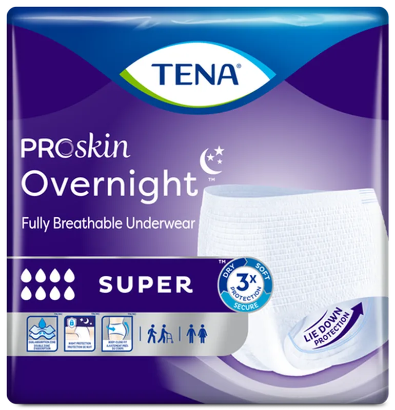 TENA® Overnight™ Super Protective Incontinence Underwear, Overnight Absorbency, Large