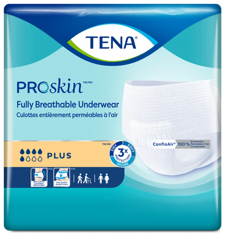 TENA® Plus Protective Incontinence Underwear, Plus Absorbency,  Medium