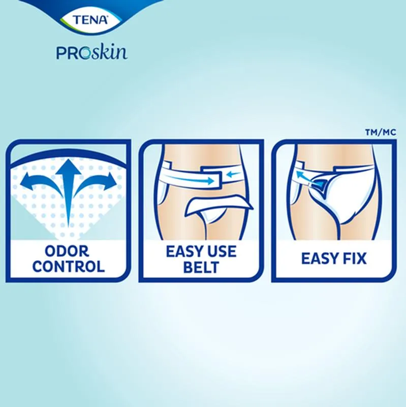 TENA® ProSkin™ Flex Super Brief, Maximum Absorbency, Size 12/Medium