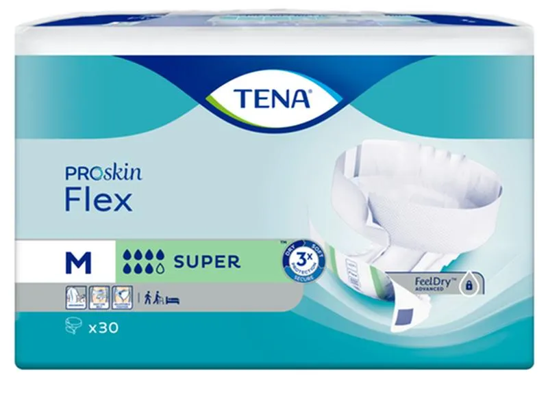 TENA® ProSkin™ Flex Super Brief, Maximum Absorbency, Size 12/Medium