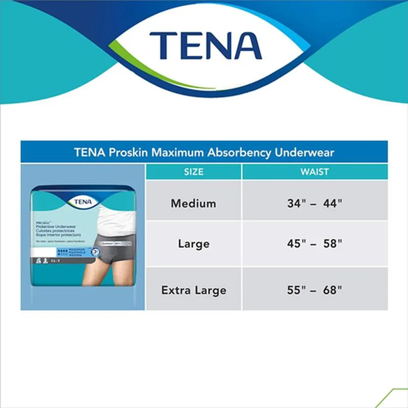 TENA® ProSkin™ Protective Incontinence Underwear for Men, Maximum Absorbency, X-Large