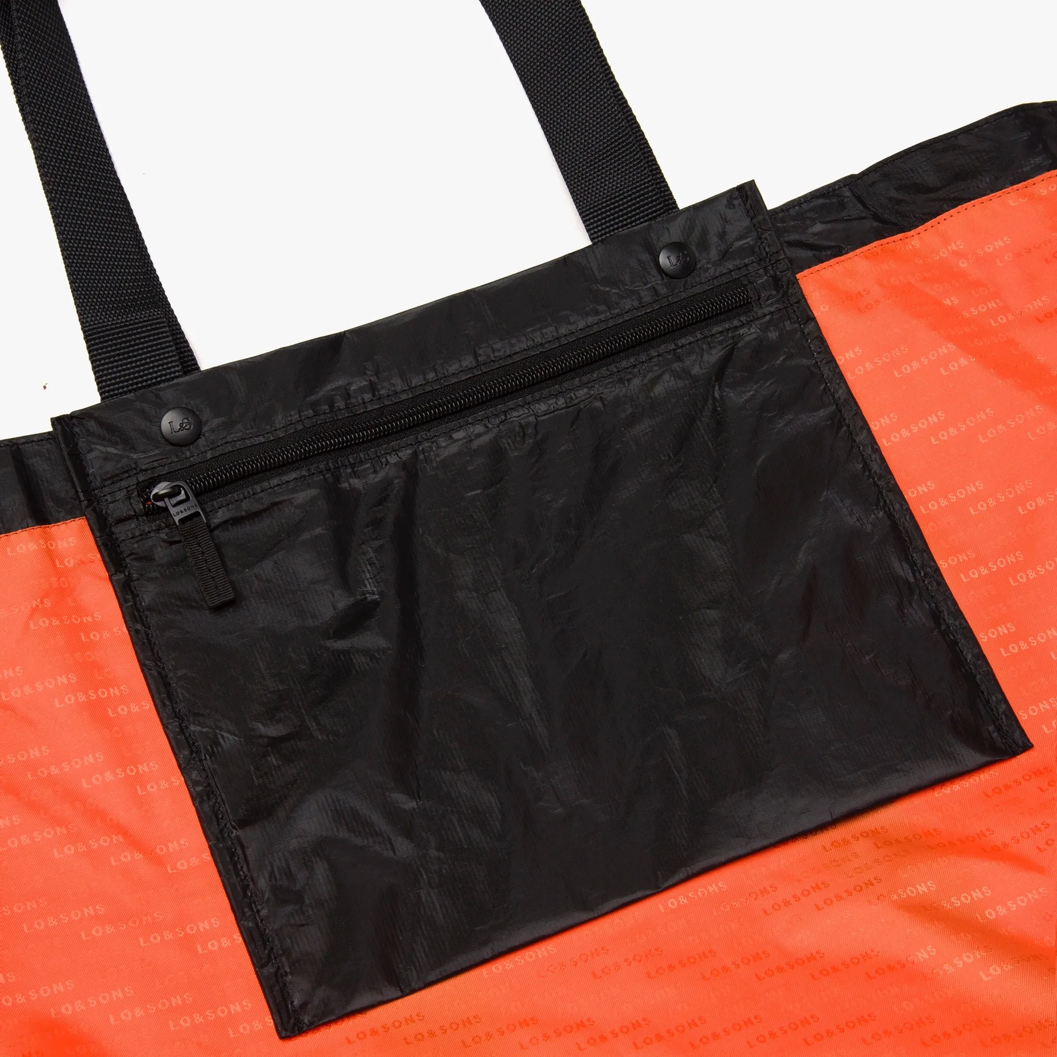 The Del Mar Packable Tote Large - Tyvek - Black