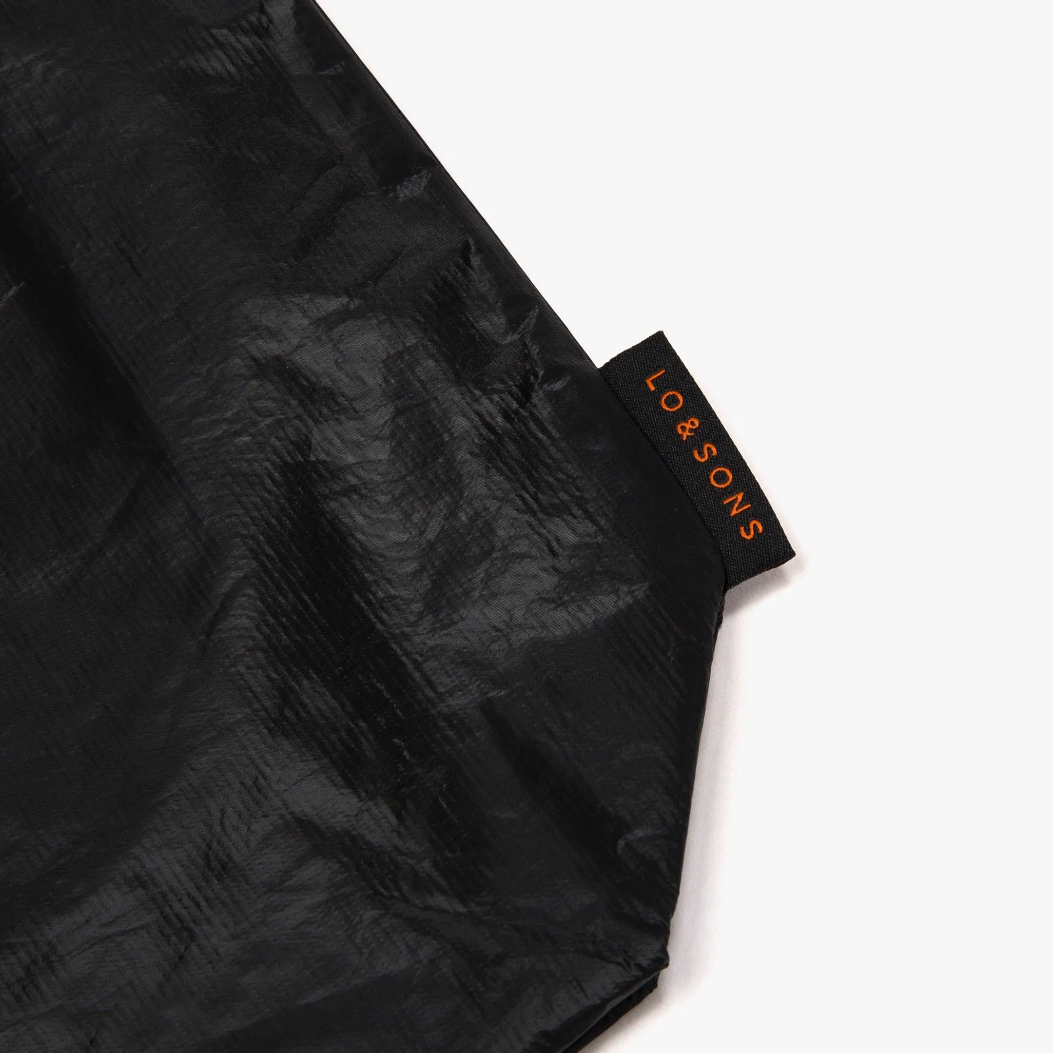 The Del Mar Packable Tote Large - Tyvek - Black