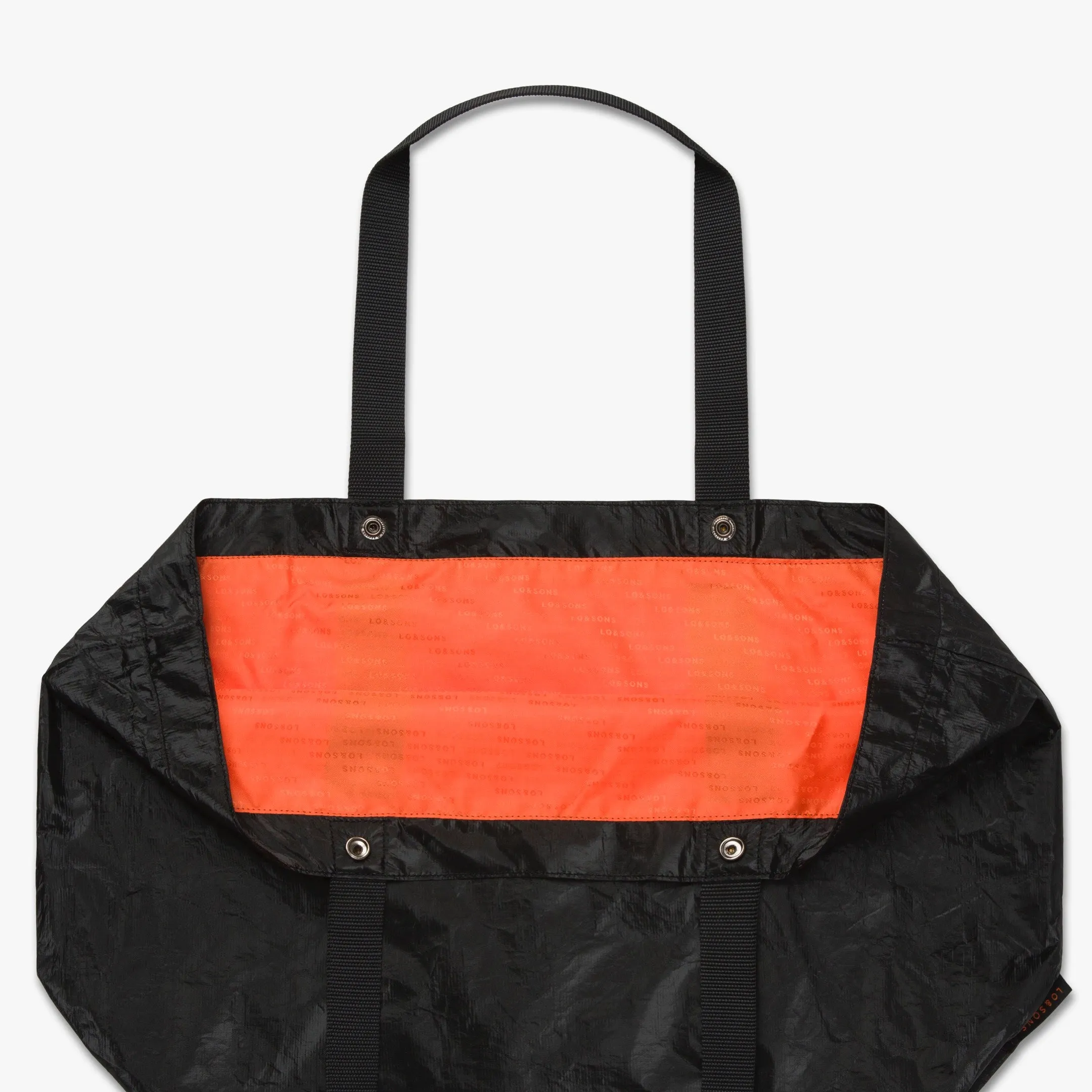 The Del Mar Packable Tote Large - Tyvek - Black
