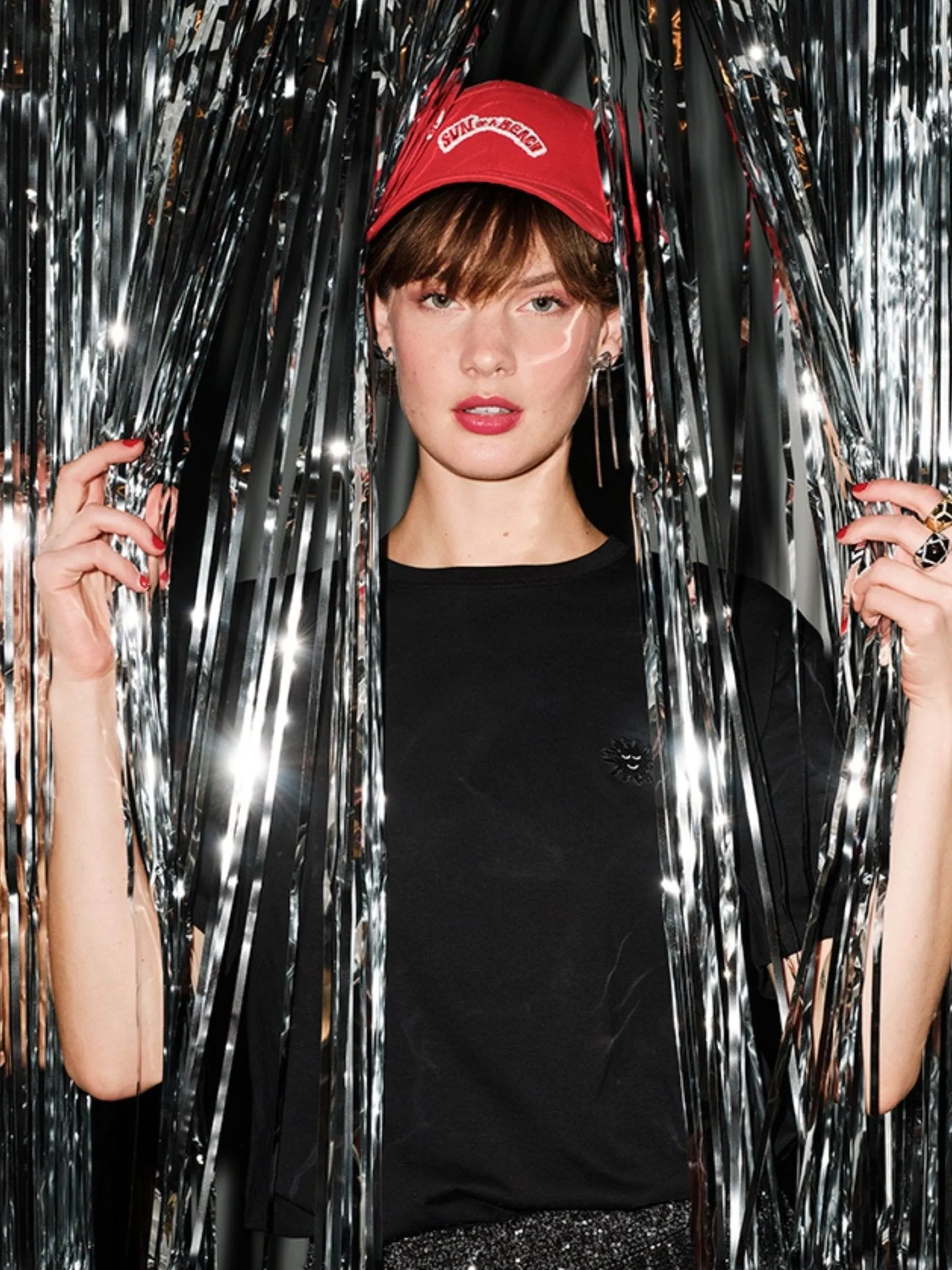 The Red Sun of a Beach Red | Baseball Cap