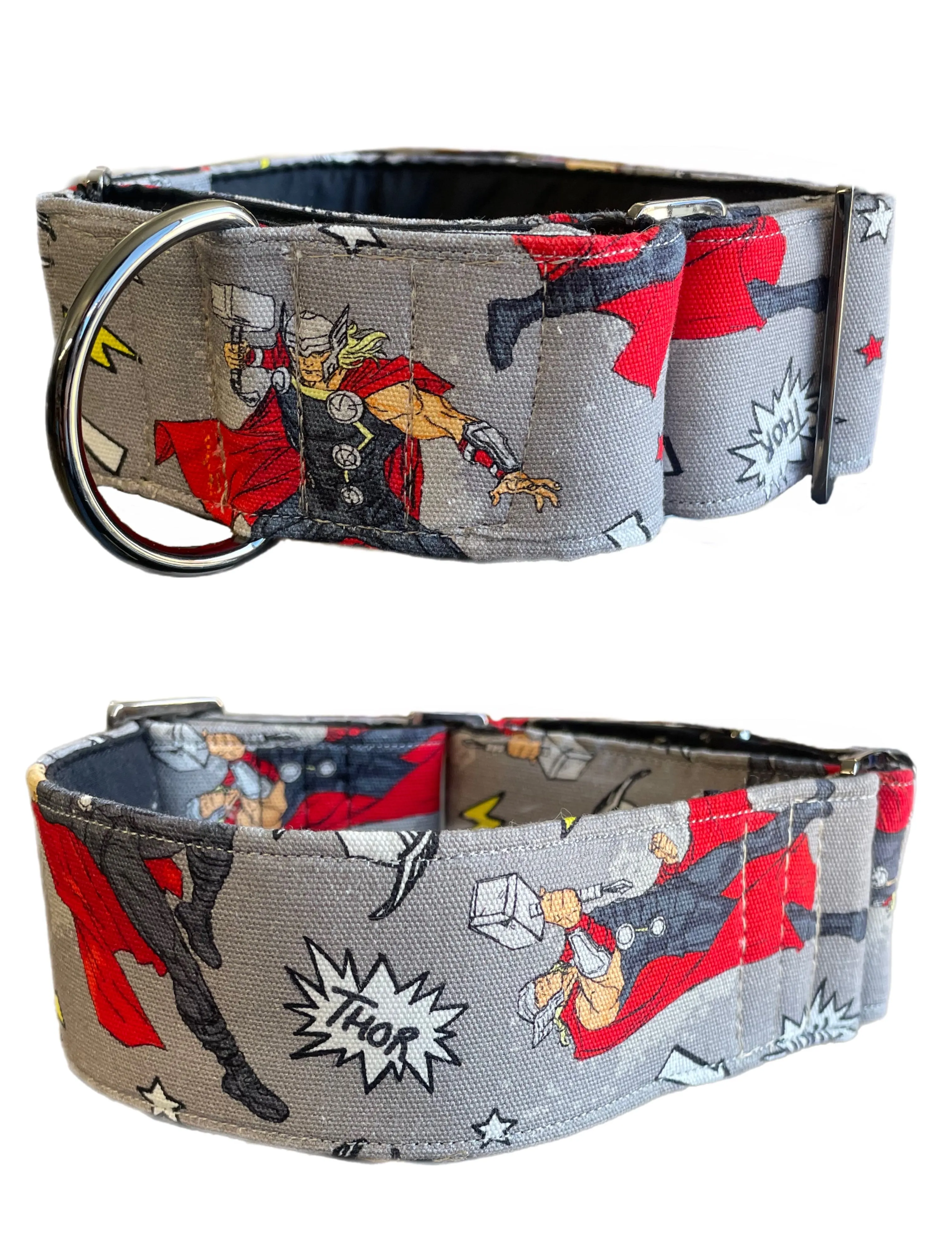 Thor design Cotton covered greyhound Martingale collar 50mm width sturdy