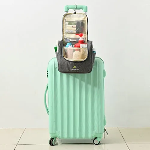 Travel Hanging Toiletry Bag By Hikenture | Cosmetics, Makeup And Toiletries Organizer | Compact
