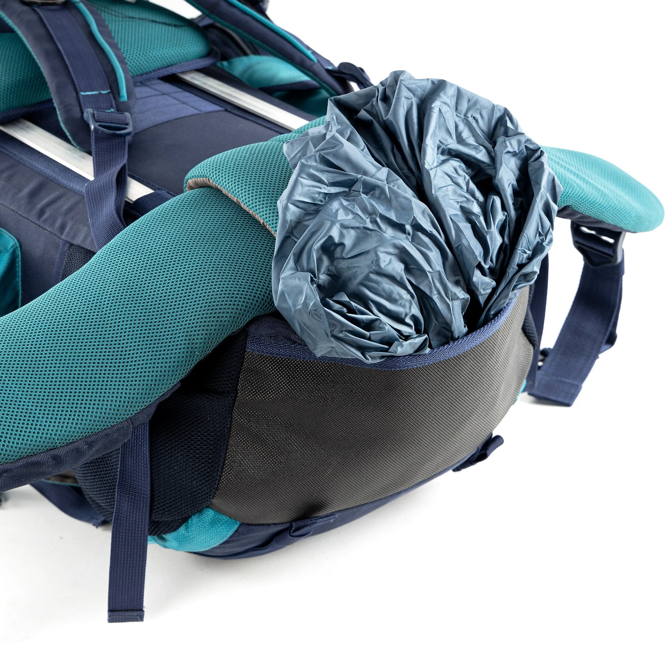 Tripole Walker Pro Metal Frame Rucksack with Rain Cover for Trekking & Travel | Front Opening | Laptop Sleeve | Men & Women | 5 Year Warranty | 80 Litre | Blue