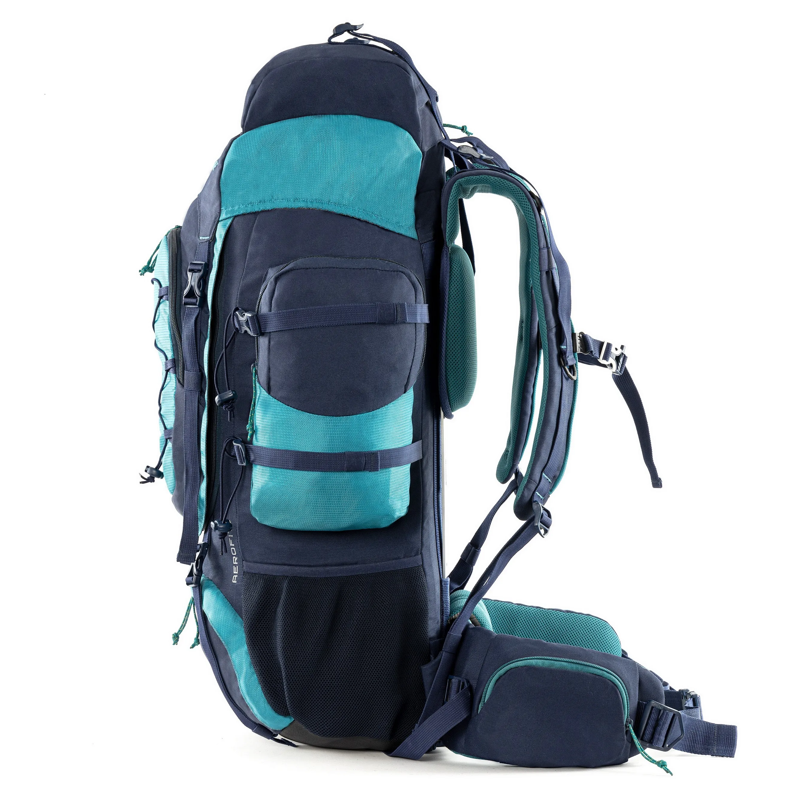 Tripole Walker Pro Metal Frame Rucksack with Rain Cover for Trekking & Travel | Front Opening | Laptop Sleeve | Men & Women | 5 Year Warranty | 80 Litre | Blue