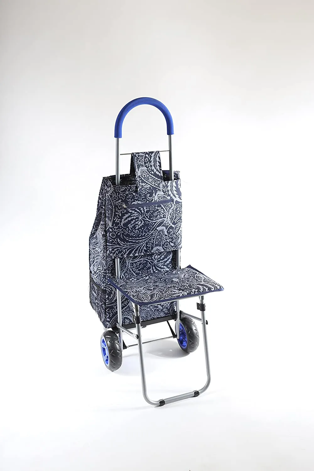 Trolley Dolly with Seat, Victorian Shopping Grocery Foldable Cart! Retails $86 