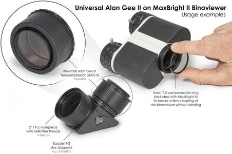 Universal Alan Gee II Telecompressor for Maxbright® II Binocular