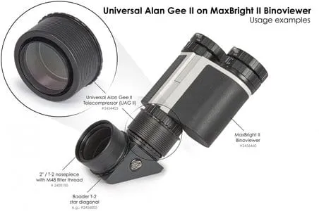 Universal Alan Gee II Telecompressor for Maxbright® II Binocular
