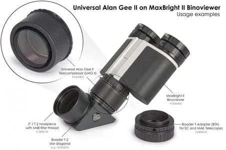 Universal Alan Gee II Telecompressor for Maxbright® II Binocular