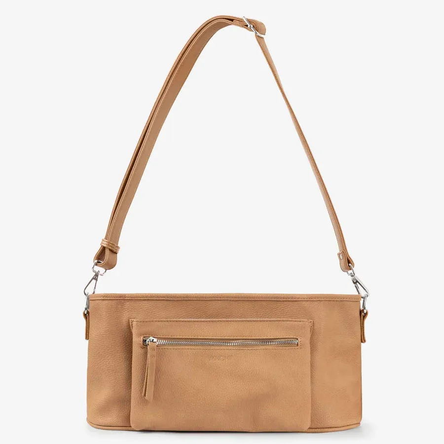 Vanchi Pram Caddy Shoulder Strap - Camel