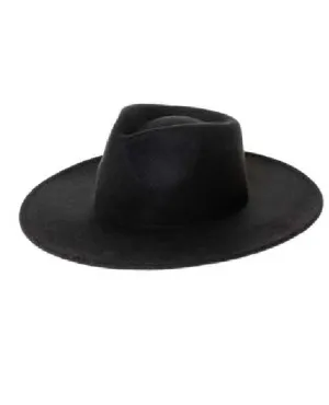 Vegan Felt Rancher Hat Black