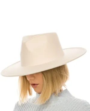 Vegan Felt Rancher Hat Bone