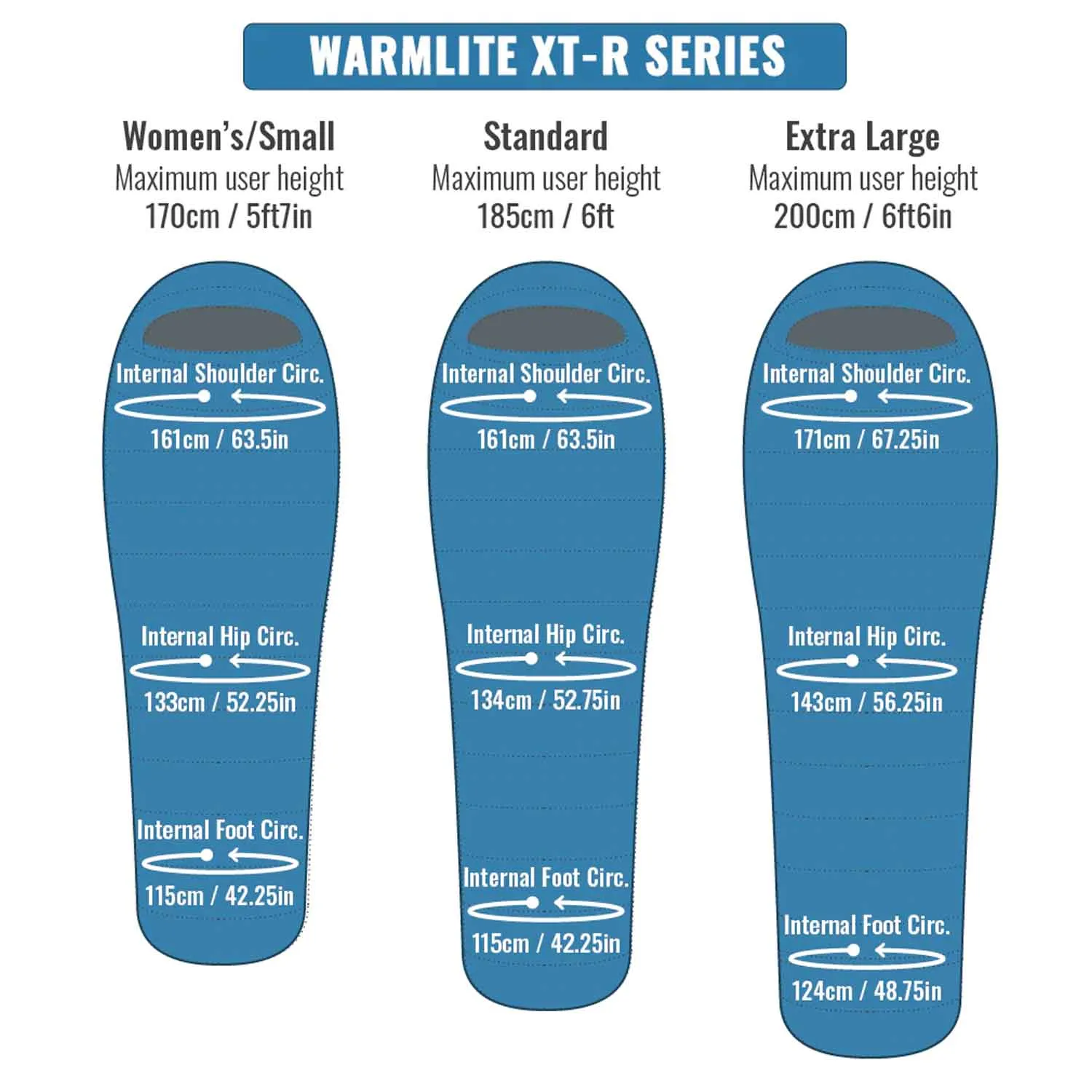 Warmlite Wmns 750 XT-R Down Sleeping Bag - Left Hand Zip